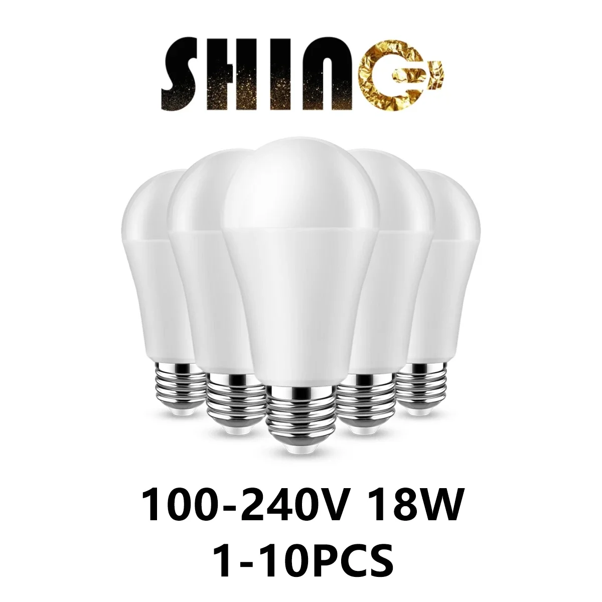 Светодиодная лампа высокой мощности A60 100 В-240 В E27 B22 18 Вт лм/Вт 3000 К/4000 К/6000 К супер