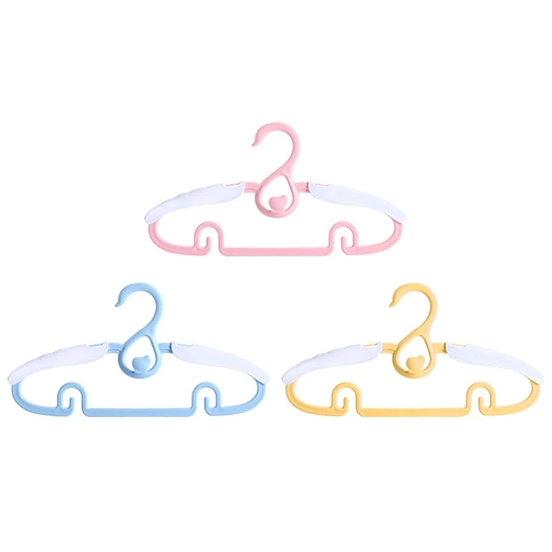 

10pcs Kids Clothes Hanger Racks Portable Plastic Display Hangers Windproof Rack
