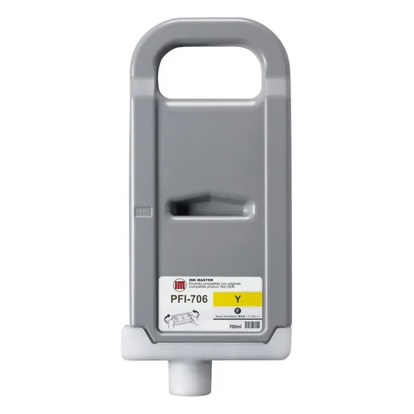 Recycled Ink Cartridge Canon PFI-706 Yellow (Refurbished C)