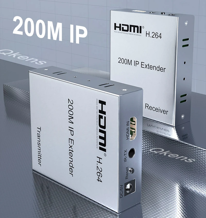 200 м IP HDMI удлинитель через UTP/STP CAT5e CAT6 RJ45 Ethernet LAN Сетевой кабель 1080p видео конвертер