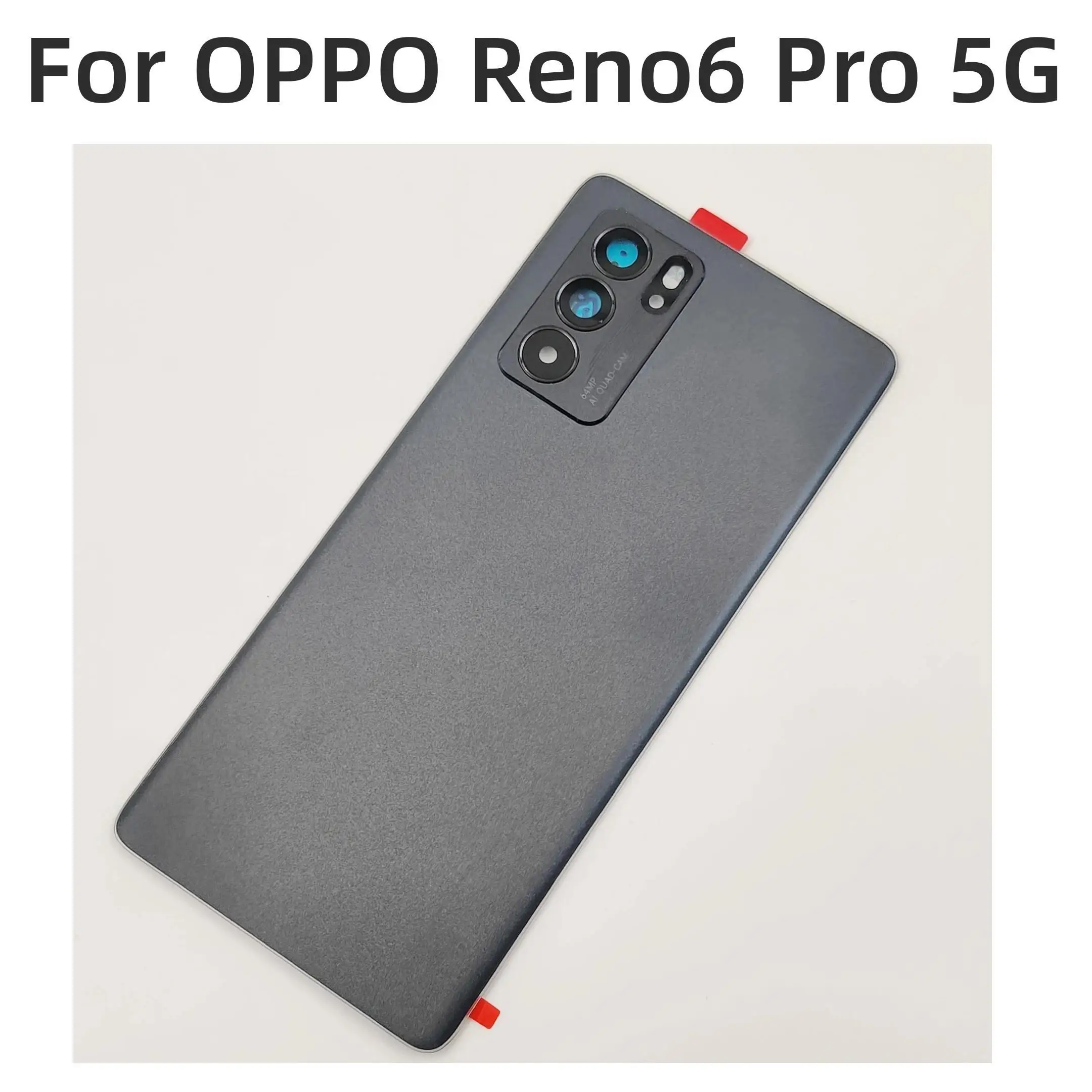 

For OPPO Reno6 Pro 5G Original Battery Cover Reno 6 Pro Back Door Rear Housing Panel Case+ Camera Frame