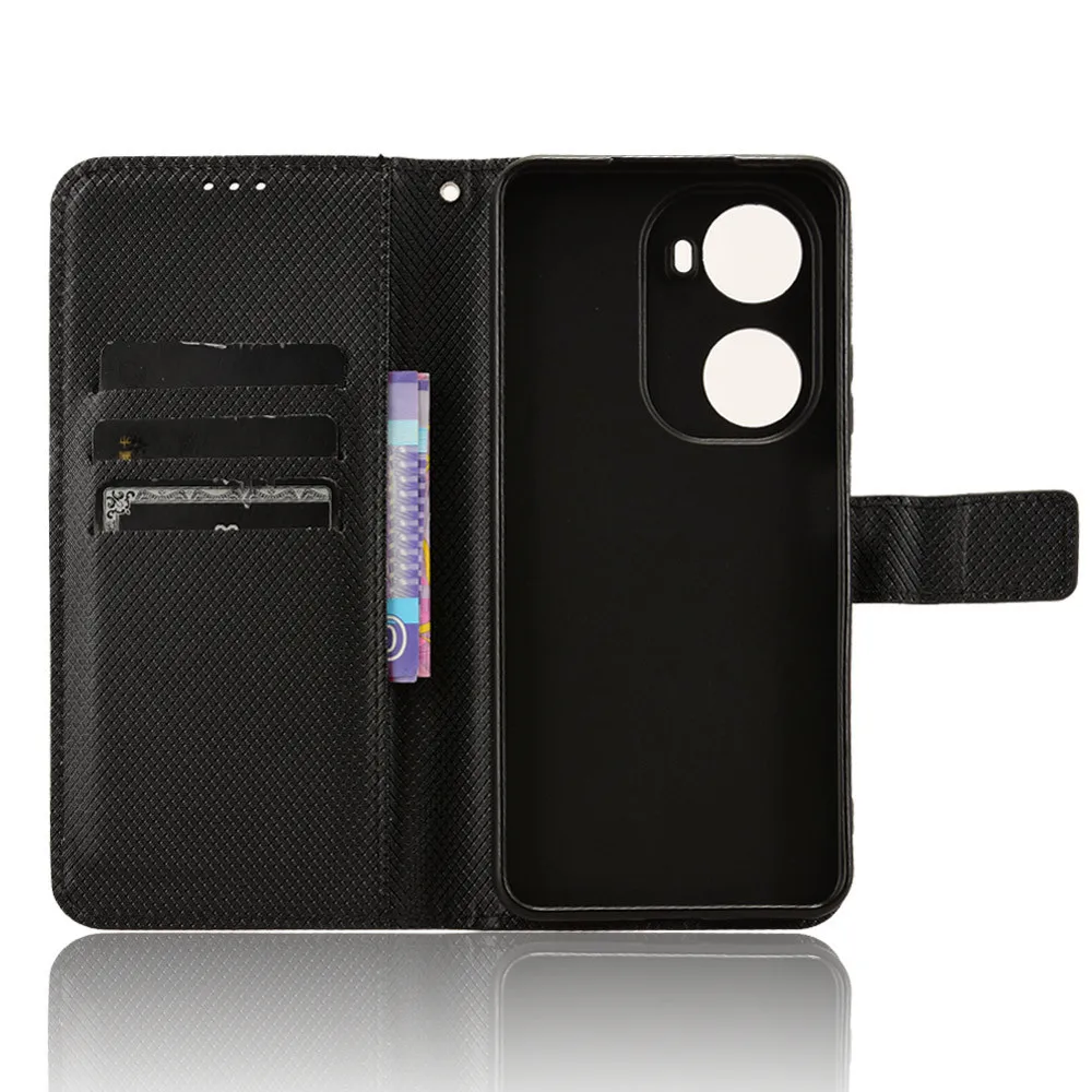 Роскошный флип-чехол из искусственной кожи с алмазным узором для Huawei Nova 11 SE