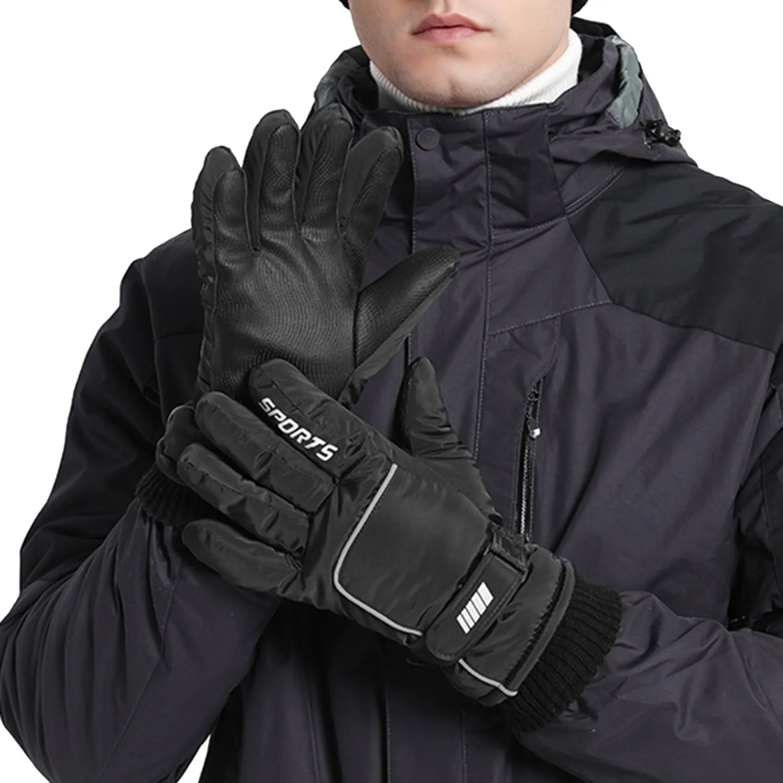 

Ski Gloves Men Windproof And Waterproof Outdoor Riding Touching Screen Winter h Warm Gloves Gloves Mittens Toddler