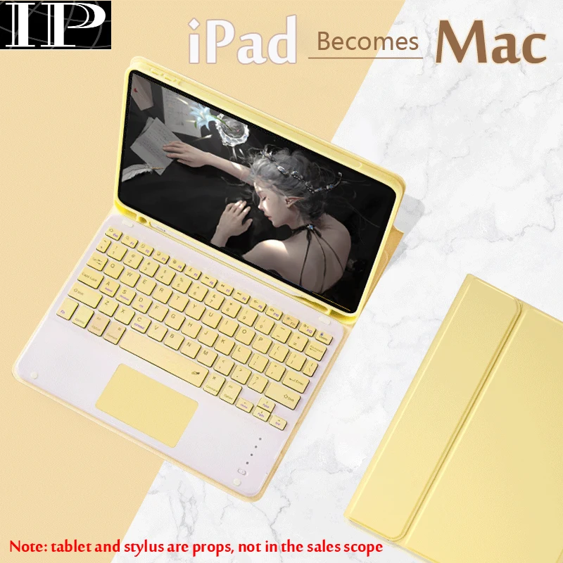 Оригинальная клавиатура для iPad 10 2 чехол Apple 7 7-го поколения A2197 A2198 с держателем