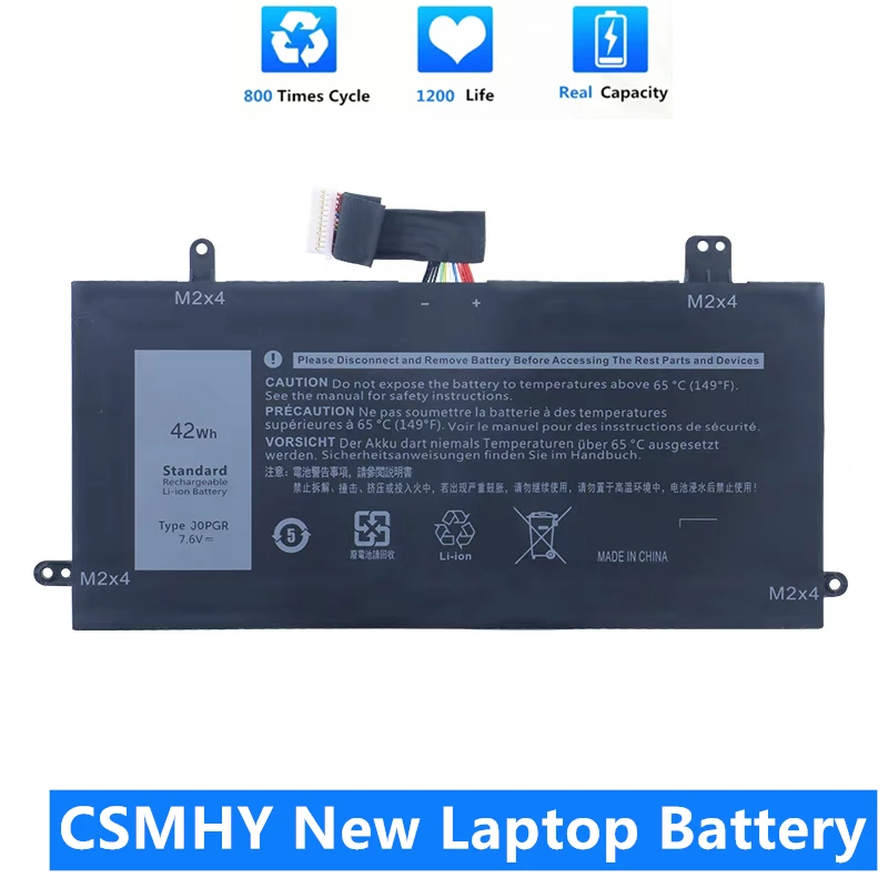 CSMHY Новый аккумулятор для ноутбука J0PGR Dell Latitude 12 5285 серии 2 в 1 5290 2-в-1 T17G JOPGR X16TW 1WND8 42