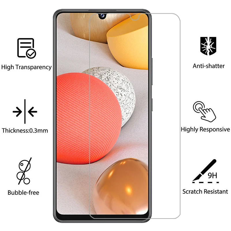Фото Чехол для телефона Samsung Galaxy A42 M42 5G, защитное стекло, задняя крышка 360° для Samsung A42, Galaxy A42, M42, 42A, 5G, A425G №2