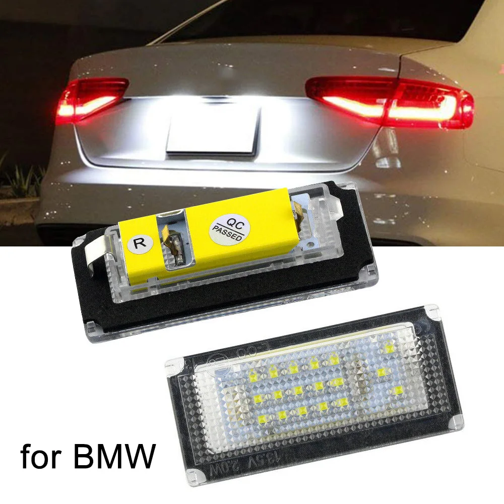 

2pcs Led Car License Plate Light Rear Number Lamp Canbus No Error For BMW 3 Series E46 323i 328i 325i 330i 325xi Sedan/Wagon