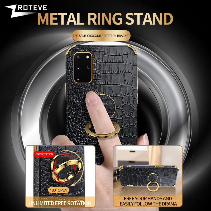 Защитный чехол Zroteve Crocodile Pattern Leather Cover для Samsung Galaxy FE S10 Lite S21 S22 S23 Ultra Note20 Note10 Plus