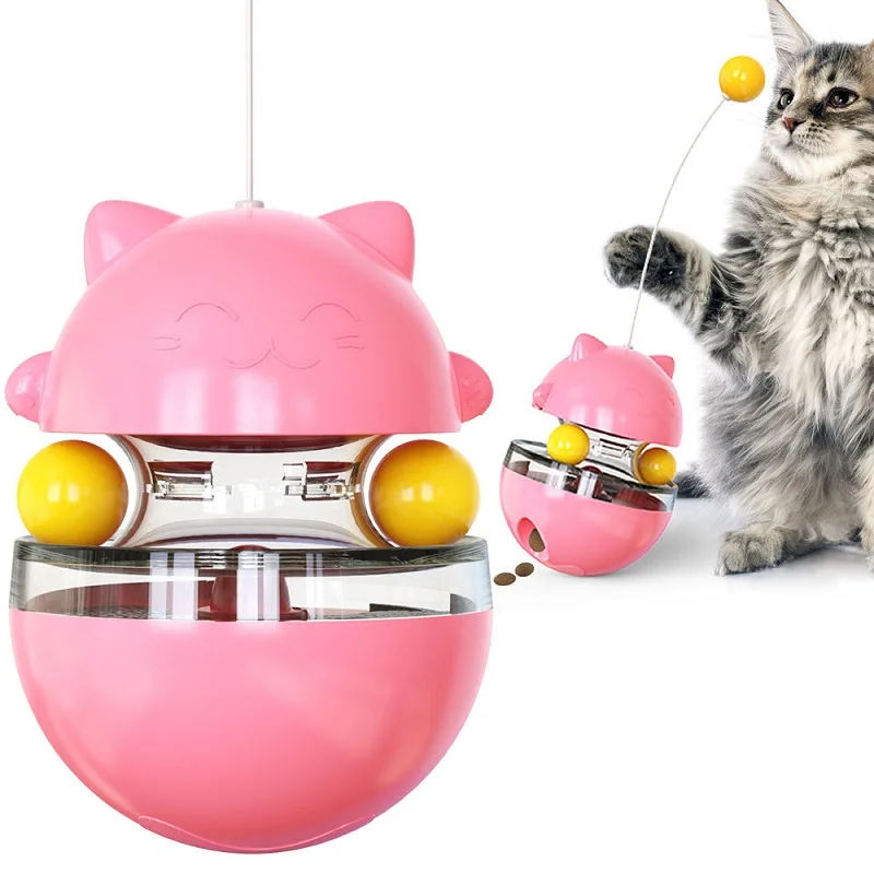 

Pet Supplies Factory New Explosive Tumbler Leaky Ball Funny Cat Stick Cat Toy