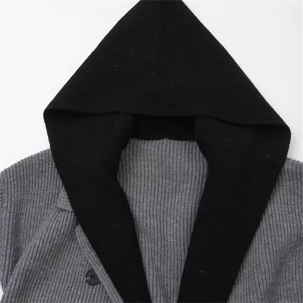 Осеннее Новое Женское модное универсальное свободное трикотажное пальто PB &amp