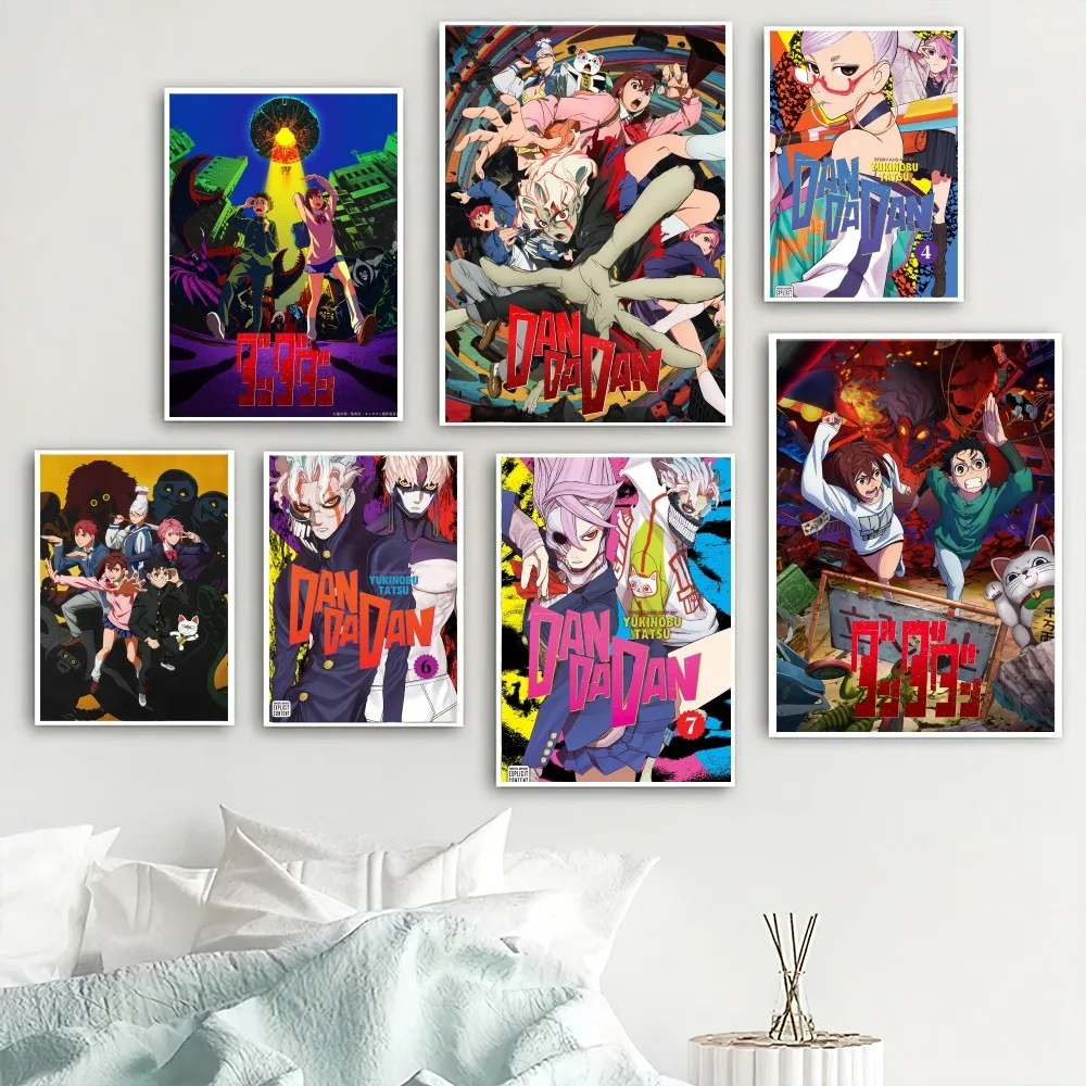 Bilibili Anime Dandadan Poster Home Room Decor Livingroom Bedroom Aesthetic Art Wall Painting Stickers