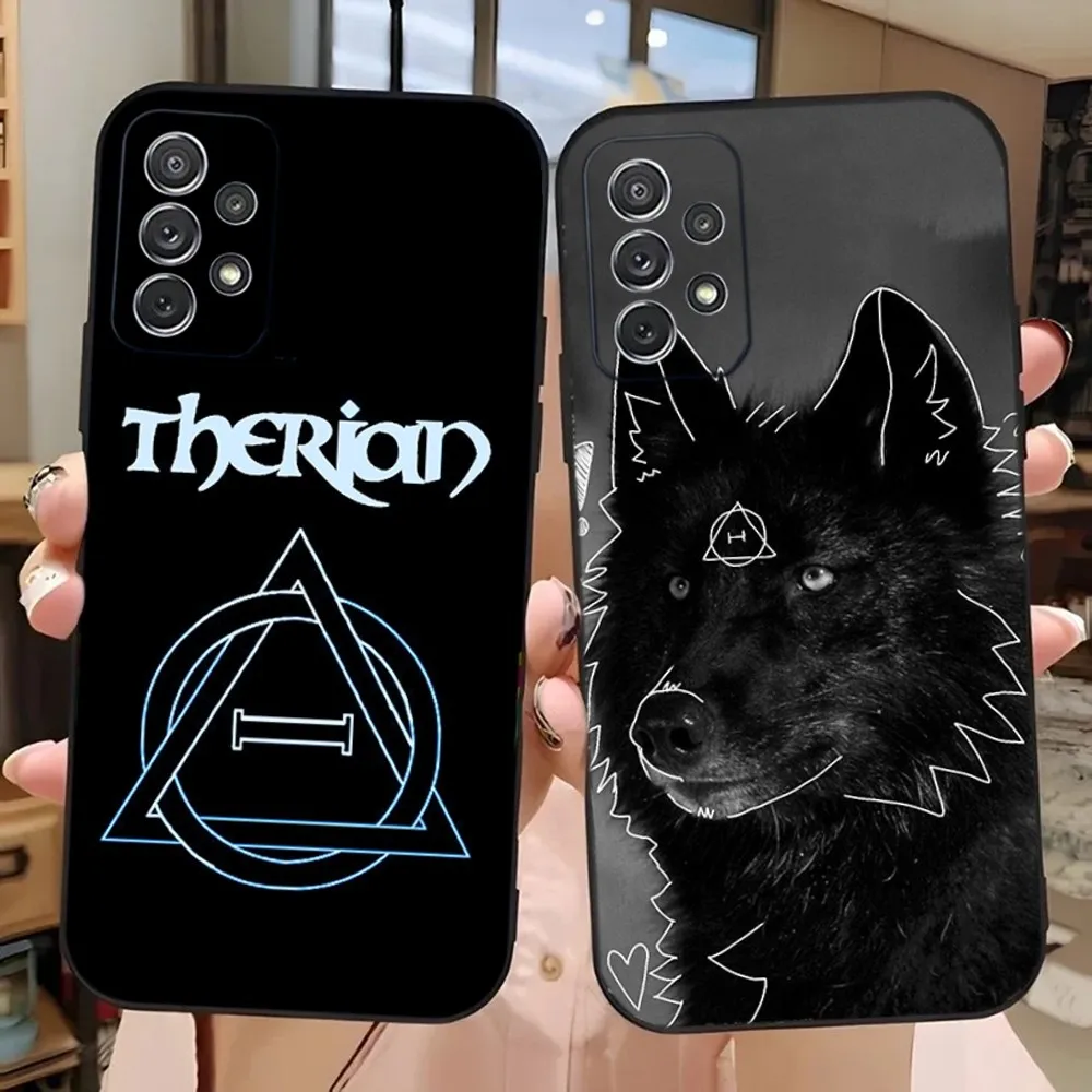 Creative Therian Symbol Phone Case For Samsung Galaxy A13 A21s A22 A31 A32 A52 A53 A71 A80 A91 Soft Black Cover