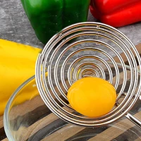 stainless steel egg white yolk separator egg white divider egg yolk remover egg white yolk filter egg gadgets with long handle