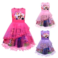 disney girls dress summer encanto mirabel princess dress cartoon dress childrens summer dress mesh cake dress 2 10 years old