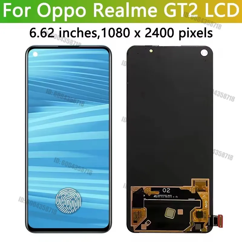 Фото 6,62-дюймовый OEM AMOLED-дисплей для OPPO Realme GT2 RMX3310 RMX3312 RMX3311 RMX3310, сенсорный экран, дигитайзер в сборе с рамкой №4