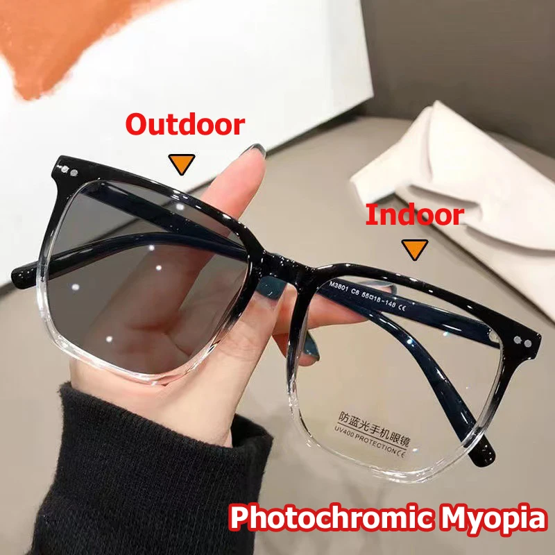 

Солнцезащитные очки унисекс, винтажные фотохромные, оверсайз в оправе, при близорукости, с диоптриями от 0 до-6,0