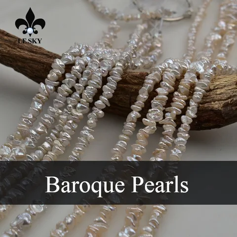 Натуральные жемчужные бусины 5-6 мм