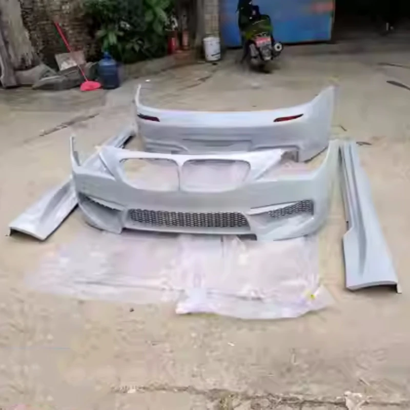 Неокрашенная юбка на передний и задний бампер для BMW 6 серии E63 630i 650i 04-09