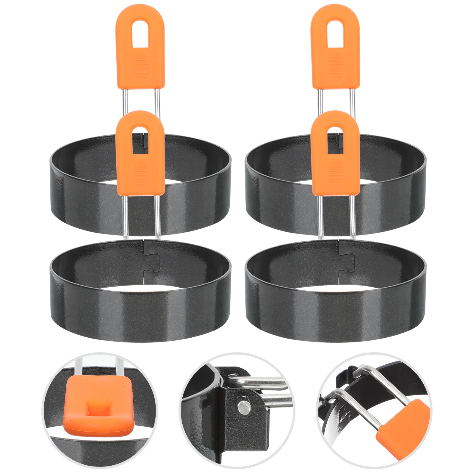 

1 Set Home Practical Non-stick Stainless Steel Egg Rings Egg Ring Nonstick Egg Rings Frying Egg Rings