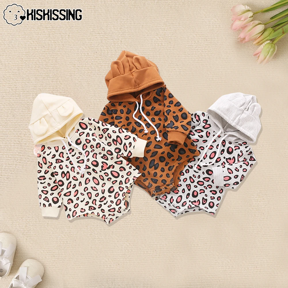 

KISKISSING Baby Girl Romper Boy Fashion Printed Playsuit Leopard Autumn One Piece Winter Infant Bodysuits Newborn Girl Clothes