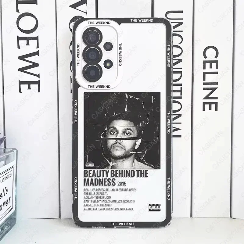 Phone Case For Samsung Galaxy S25 S24 S20 S21 FE S22 Plus S23 Ultra A54 A55 A34 A35 5G The Weeknd Minimalist Poster Soft Cover