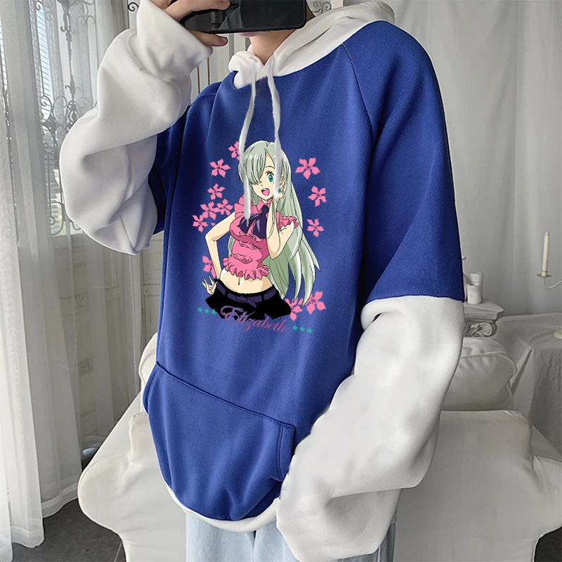 Harajuku аниме Семь смертных грехов Элизабет Лайонс толстовки для мужчин и женщин