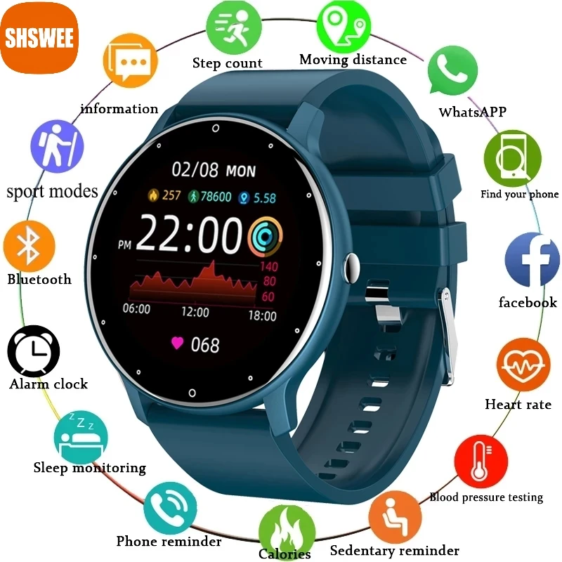 

For Xiaomi Smart Watch Ladies Heart Rate Blood Pressure Multifunctional Sport Fitness Watch Men Woman Waterproof Smartwatch