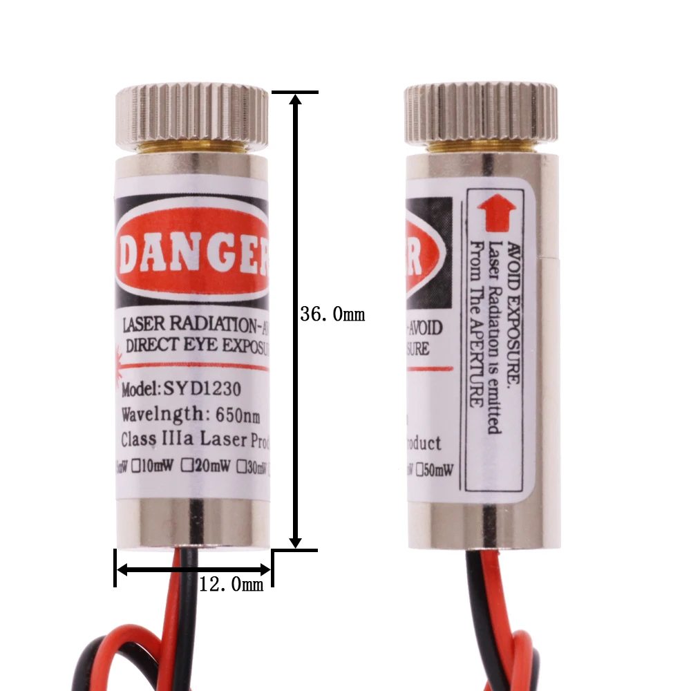 Модуль лазера красного цвета 650нм 5мВт с точкой/линией пересечения, головкой и стеклянной линзой, регулируемым фокусом и классом промышленности.