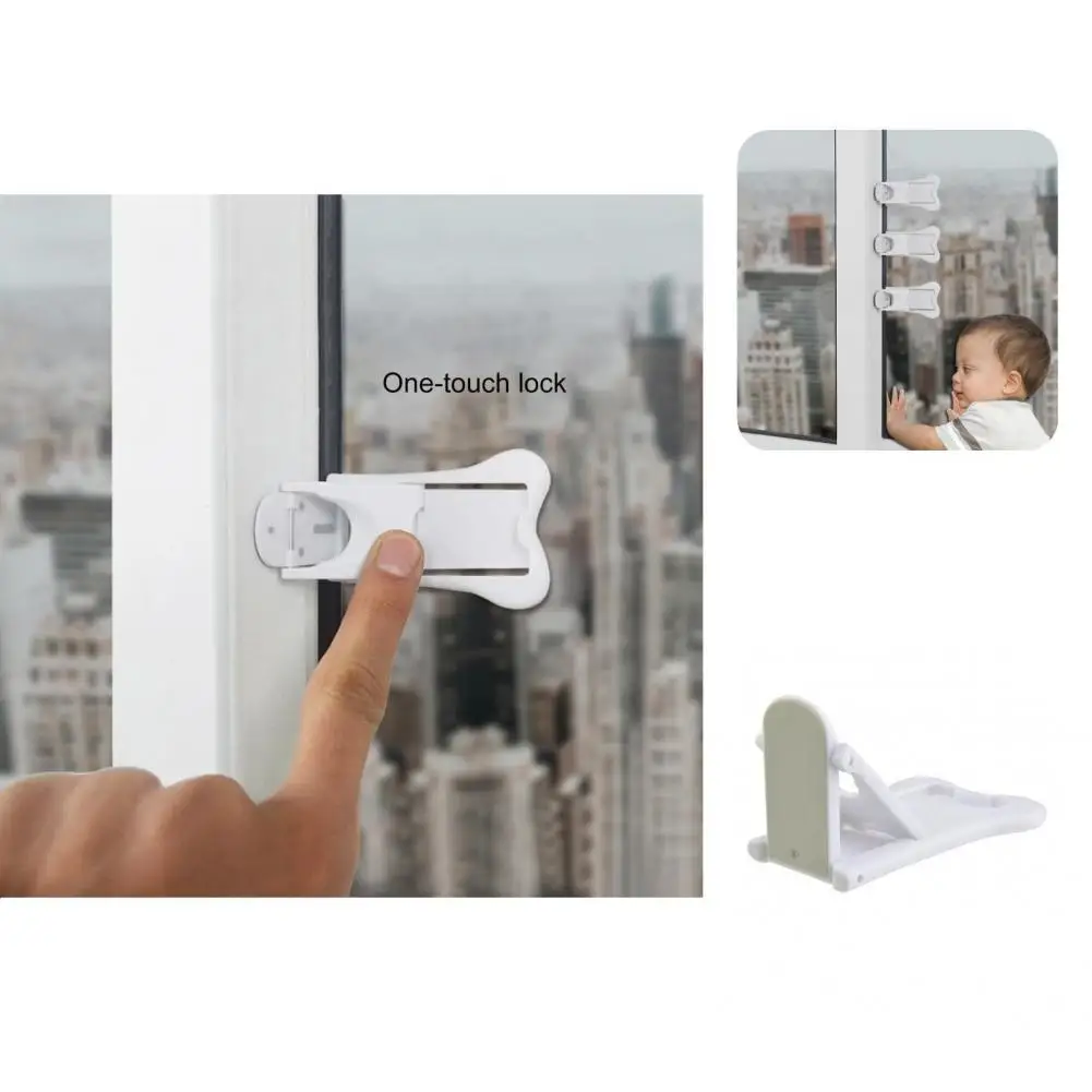 

Window Lock Crack Resistant Useful Non Residue Child Safety Door Lever Lock