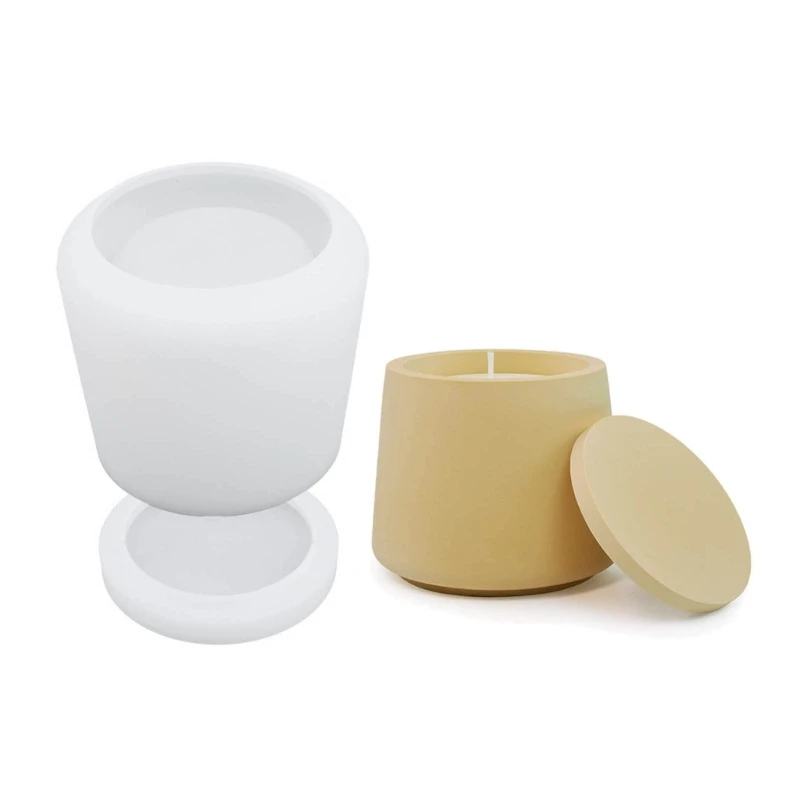 

DIY гипсовая чашка ароматические свечи силиконовая форма мини-банка для хранения цементная смола форма для изготовления бетона