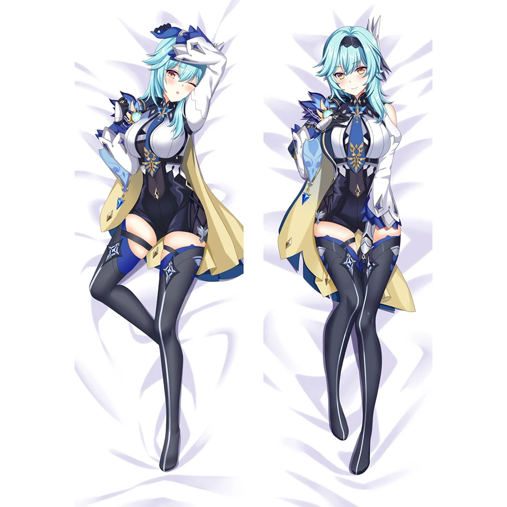 

50x180cm Game Genshin Impact Eula Cosplay Dakimakura Pillowcase Hugging Body Pillow Case Cover Pillowcase Cushion Bedding Xmas