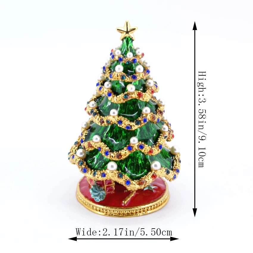 

QIFU New Arrive Metal Green White Christmas Tree for Home Decoration Festival Gift
