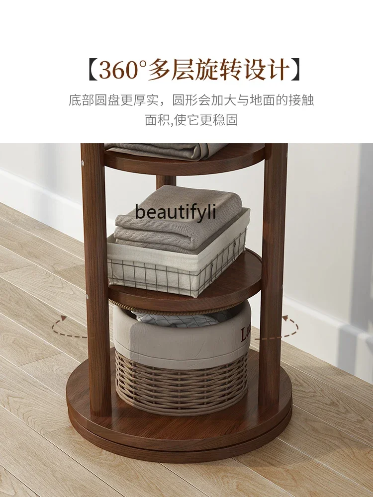 Вращающаяся вешалка из массива дерева напольная для спальни дверная простая