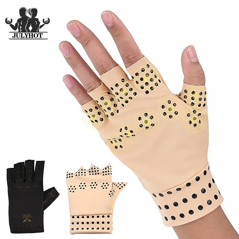 

1pair Magnetic Compression Gloves Wristband Gloves For Anti Arthritis Health Compression Therapy Hand Wrist Brace