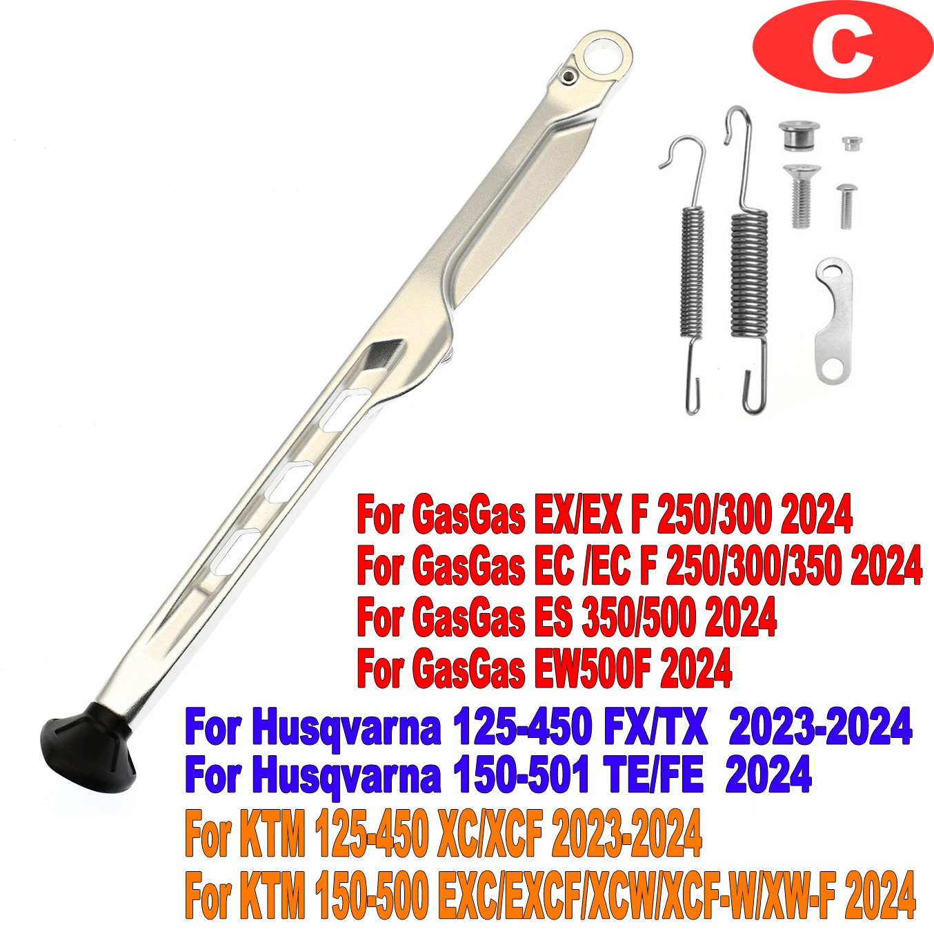

Боковая подставка + комплект пружин для KTM EXC 300 EXCF 350 125 250 400 450 XC XCF XCW XCFW для Husqvarna TE FE для GasGas EX EC MC