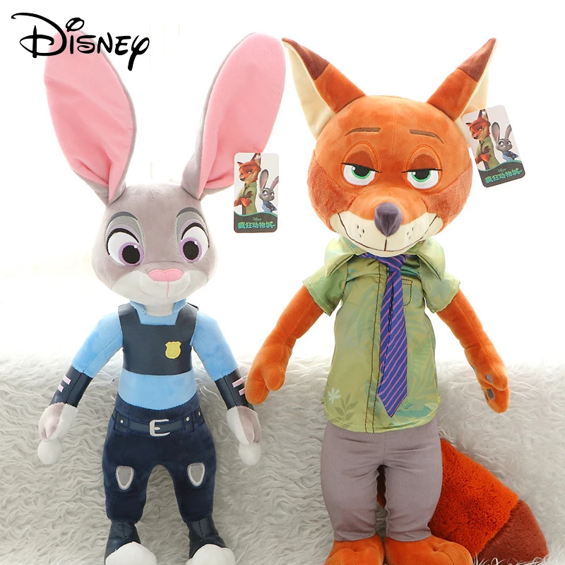 

40-60cm Disney Zootopia Plush Dolls Cartoon Judy Hopps Nick Plush Toy Rabbit Fox Anime Plushie Toys Boys Girls Surprise Gift