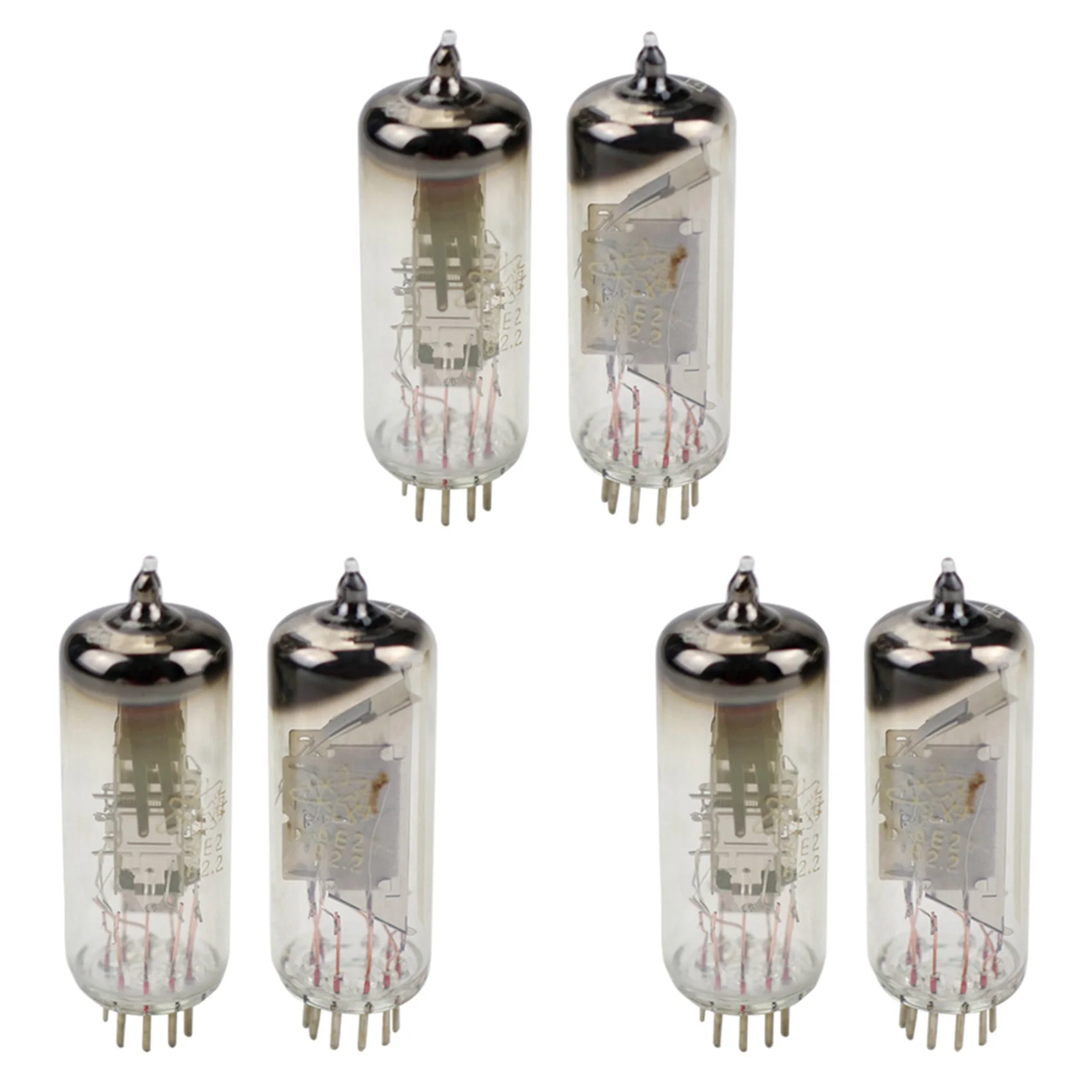 

6E2 Amplifier Valve Electronic Indicator Tube Replace EM84 for Enhance Amplified Speaker Tone Quality Vacuum Tube 6Pcs
