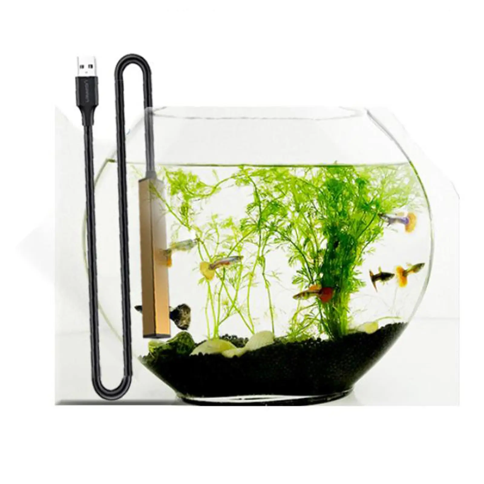 Небольшой аквариумный погружной мини-плоский нагреватель до 2 5 л для аквариумов