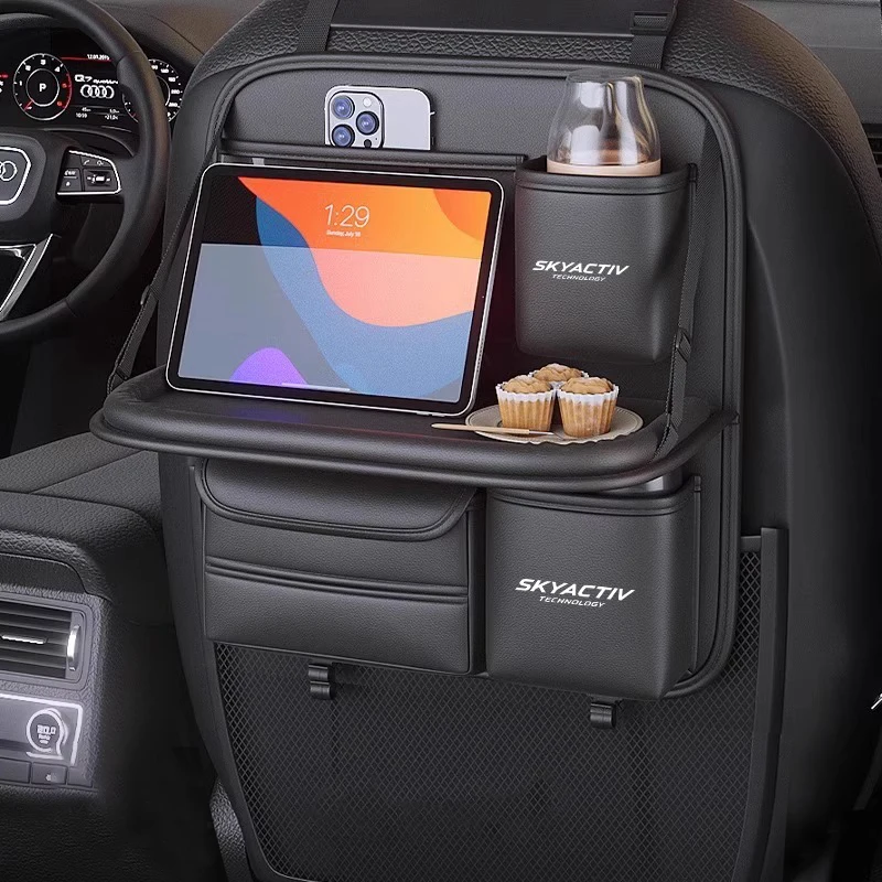 Фото Для Mazda Skyactiv CX3 CX5 CX8 3 Axela 6 Atenza спинка автомобильного сиденья задняя полка для хранения спинка сиденья маленькая настольная доска №4