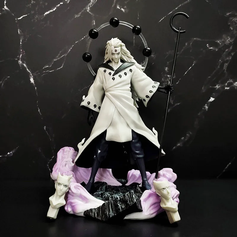 Аниме-фигурка Наруто 28 см, Uchiha Madara Jinchuriki Form Ver. ПВХ экшн-фигурка Коллекционная модель Статуя Кукла детские игрушки подарки