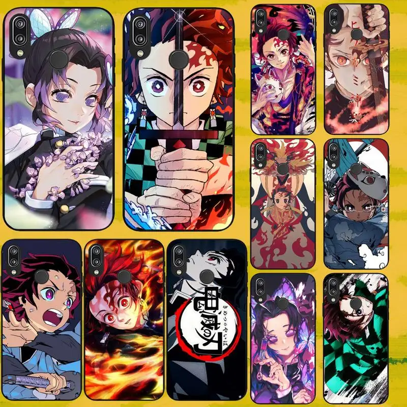 

Anime Japan Demon Slayer Kimetus No Yaiba Phone Case fundas shell cover for HUAWEI P10 P20 P30 P40 mate 30 40 lite Pro