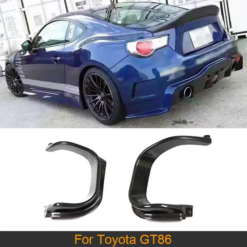 

Автомобильный задний бампер, выхлопные трубы, чехлы для Toyota GT86 2017 - 2020 для Subaru BRZ 2013-2020, углеродное волокно