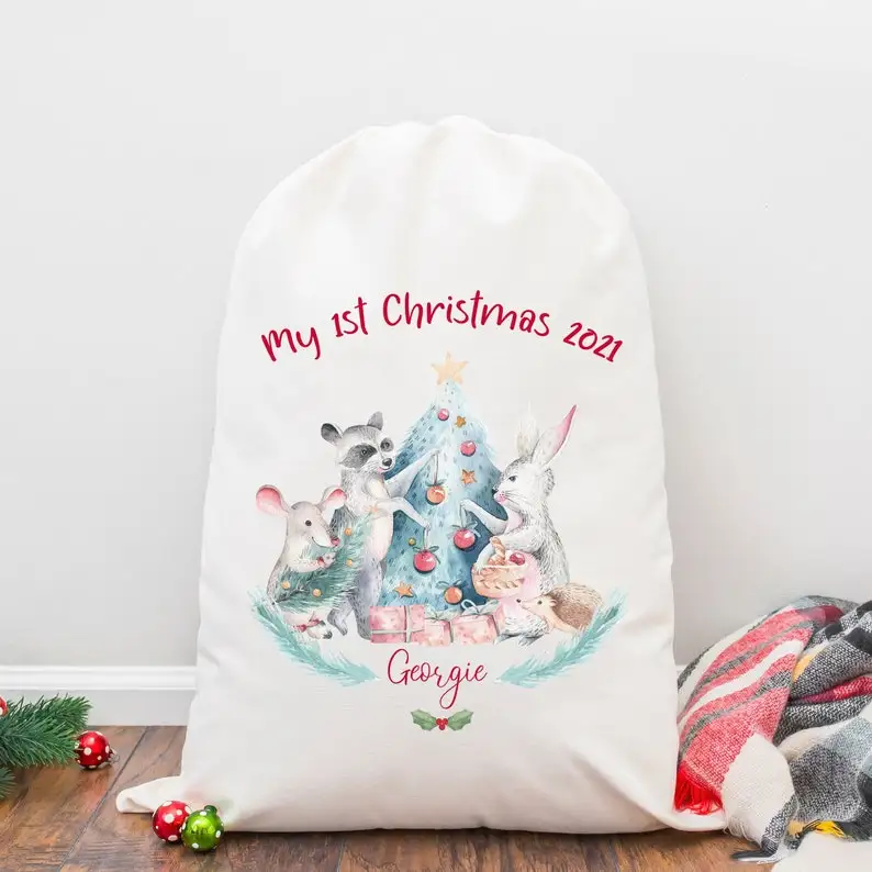 

Personalised XL luxury christmas sack, personalised santa sack, first christmas, christmas santa sack