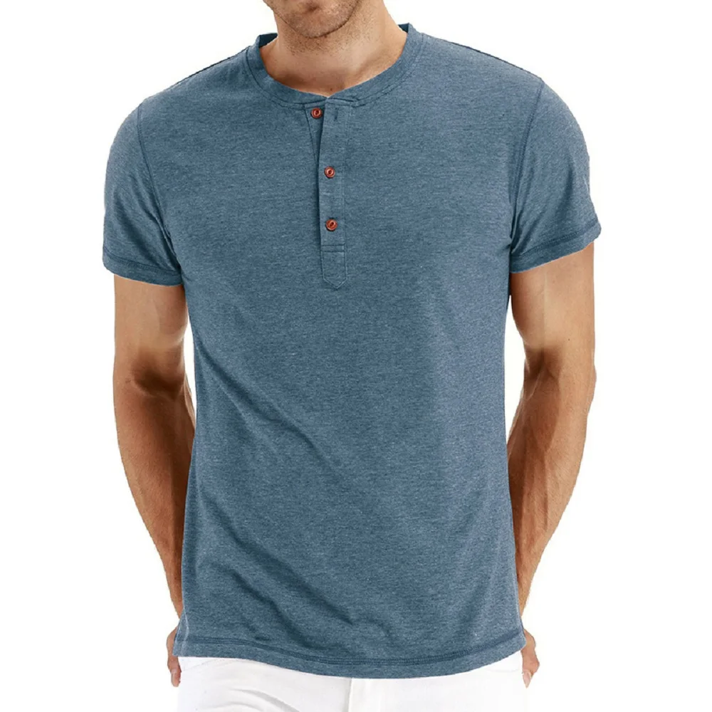 

T-shirt bawełniany Fashion Design Slim Fit solidne koszulki męska bluzka koszulki koszulka z krótkim rękawem