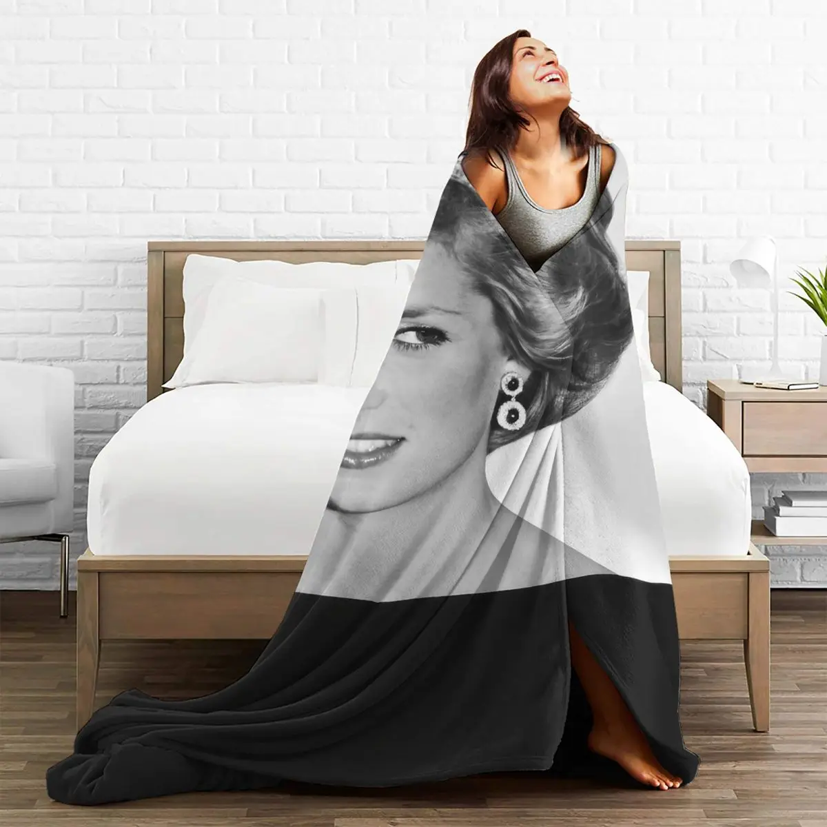 Мягкое теплое одеяло Diana принцессы Уэльса для пикника новинка на осень