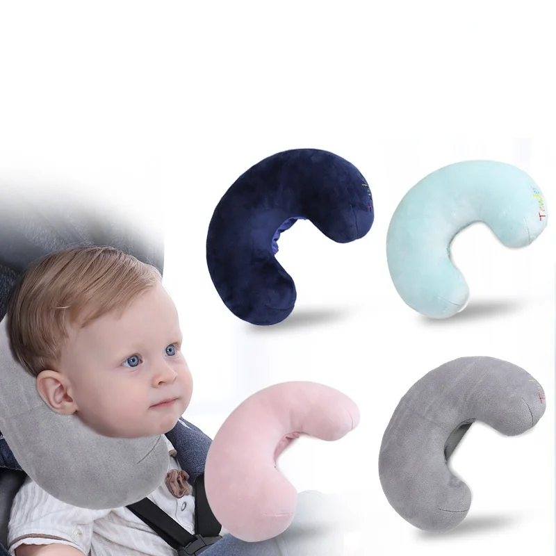 

1pcs Children's car curved pillow head protector neck U-shaped pillow Cotton Soft Sleep Pillow High Quality Car Neck Pillow