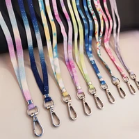 universal mobile phone lanyard for iphone camera holders keys lanyard crossbody style colorful painted braided lanyard with clip