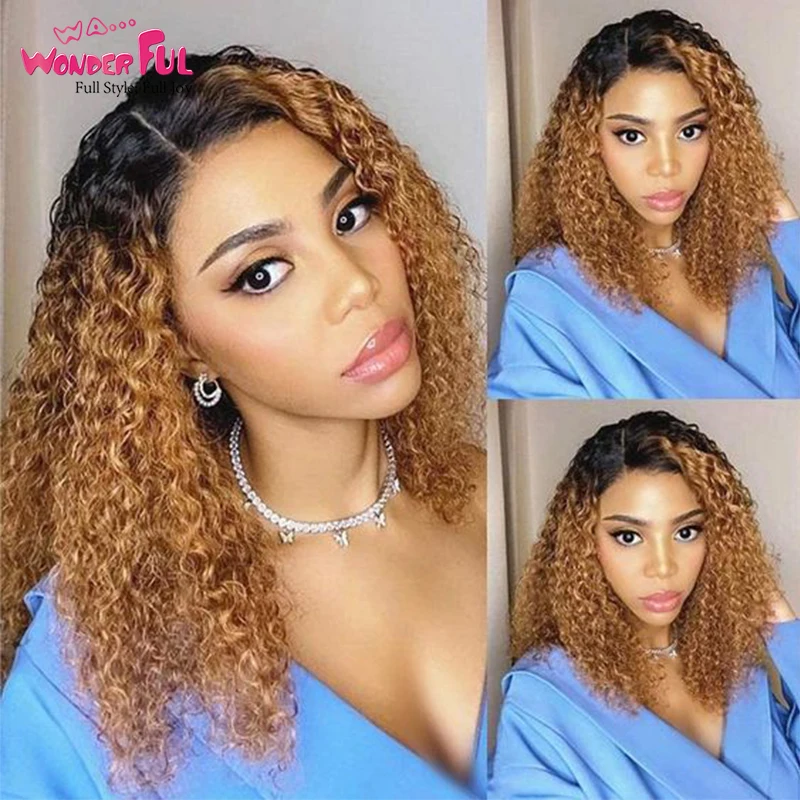 

Wonderful Fashion Short Bob Wig Human Kinky Hair For Women Cut Lace Human Hair Wig Pixie Wig Nature Kinky Curly Wigs Afro Curly