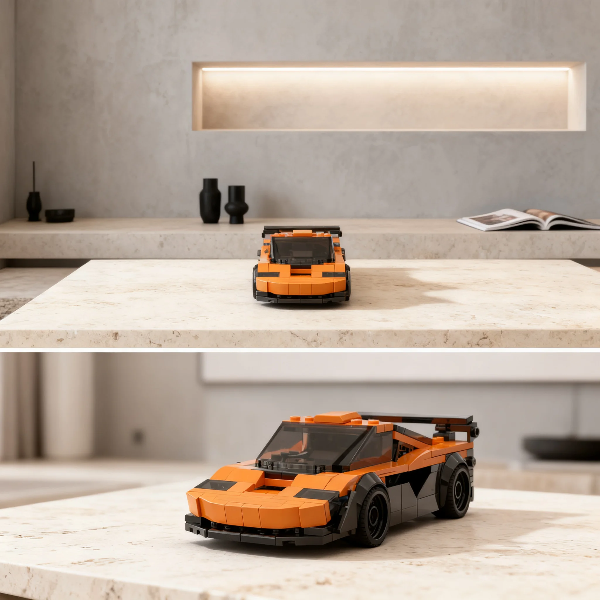 Фото 267 деталей MOC City Champions McLaren F1 GTR - модель в ливрее Франка Мюллера, строительные блоки, рождественский подарок, архитектурная игрушка. №1