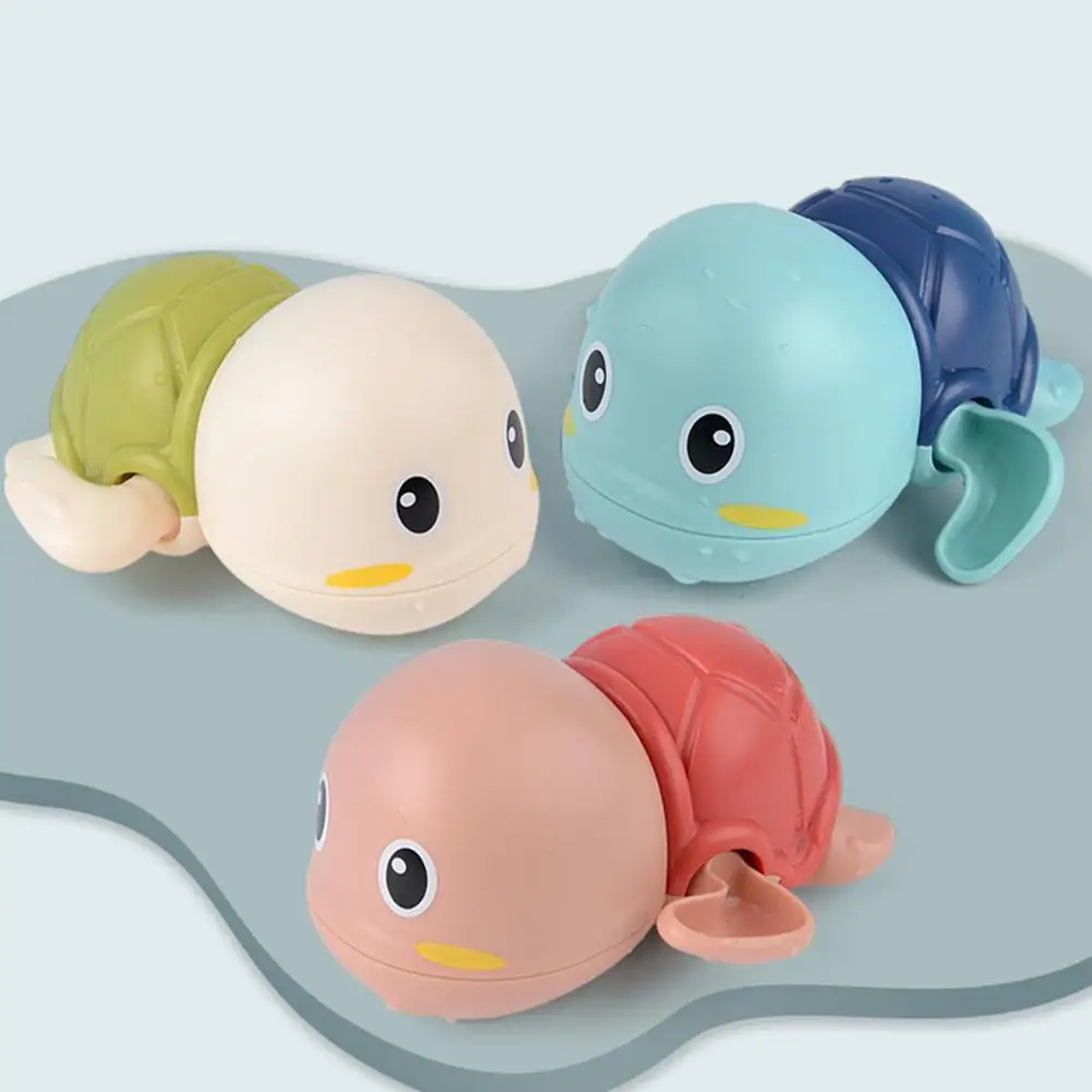 

Baby Bath Toys Tortoise Chain Clockwork Cute Cartoon Animal Infant Swim Toys Wound-Up Clockwork Kids Beach Baby Children'S Toys